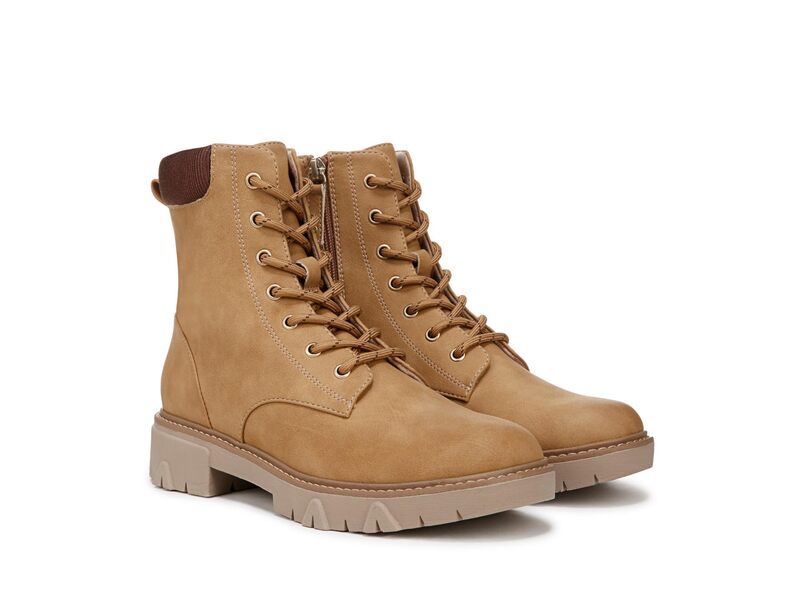 ドクター・ショール レディース シューズ ブーツ・レインブーツ Dr. Scholl's Headstart Tan Faux Leather タン
