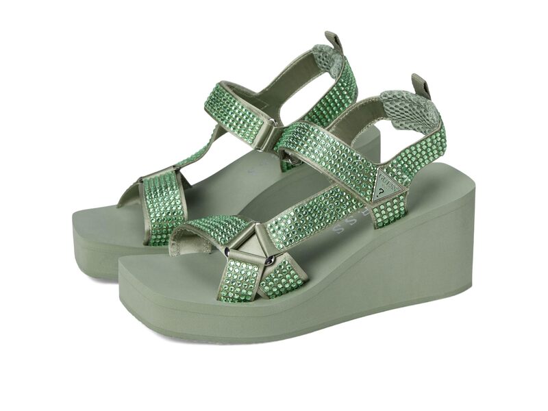 ゲス レディース シューズ サンダル GUESS Dawsin Light Green グリーン