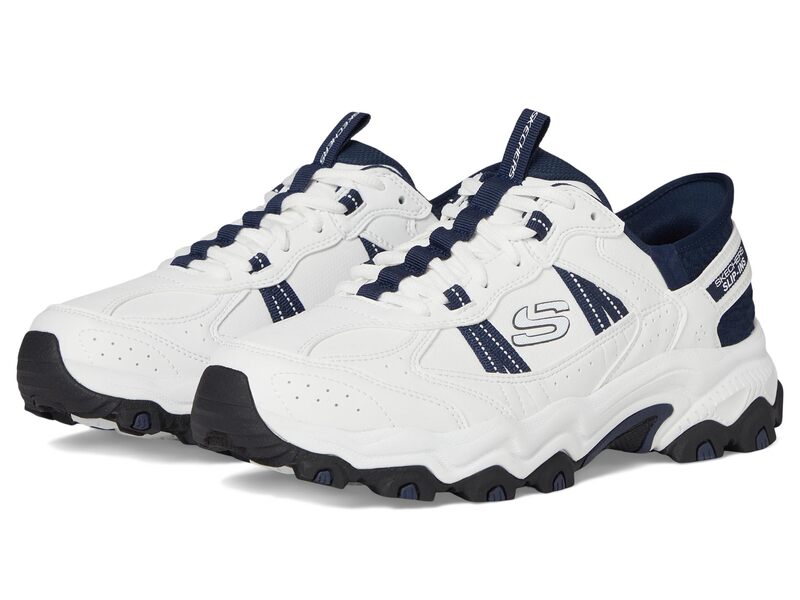 スケッチャーズ メンズ シューズ スニーカー SKECHERS Stamina AT Hands Free Slip-In Sneaker White/Navy ホワイト