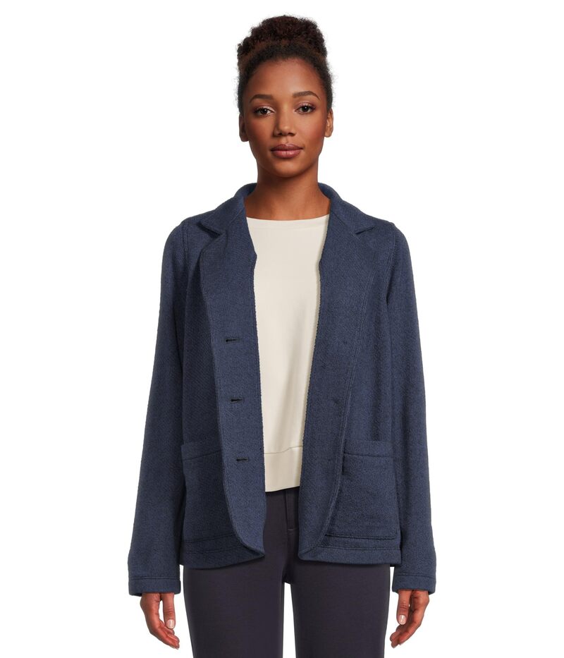 エイリーンフィッシャー レディース アウター 厚地の外套 上衣 Eileen Fisher Stand Collar Jacket Ink