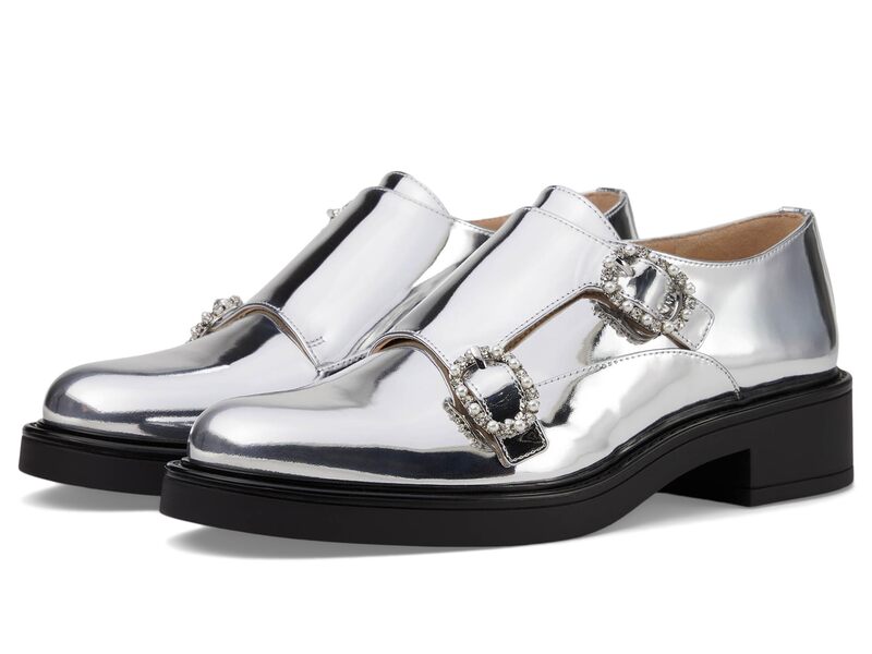 スチュアート ワイツマン レディース シューズ オックスフォード モンクストラップ モンク Stuart Weitzman Leighton Monk Strap Silver シルバー
