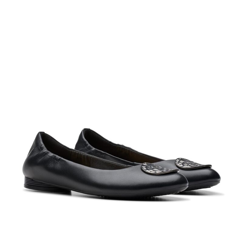 クラークス レディース シューズ サンダル Clarks Loreleigh Ave Black Leather ブラック 16,635円