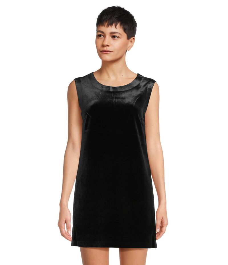 ノーマカマリ レディース トップス ワンピース ミニワンピース ミニ ノースリーブ Norma Kamali Sleeveless Mini Dress Black ブラック｜ReVida 店