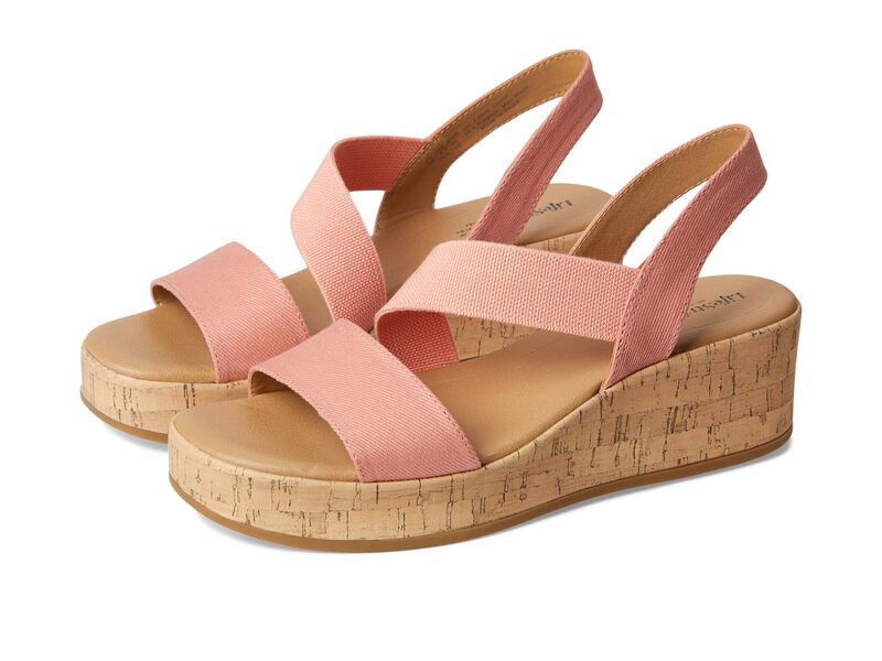 ライフストライド レディース シューズ ヒール LifeStride Odette Coral Pink Fabric ピンク