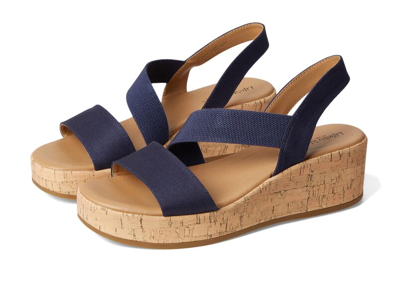 ライフストライド レディース シューズ ヒール LifeStride Odette Lux Navy Fabric 2 ネイビー
