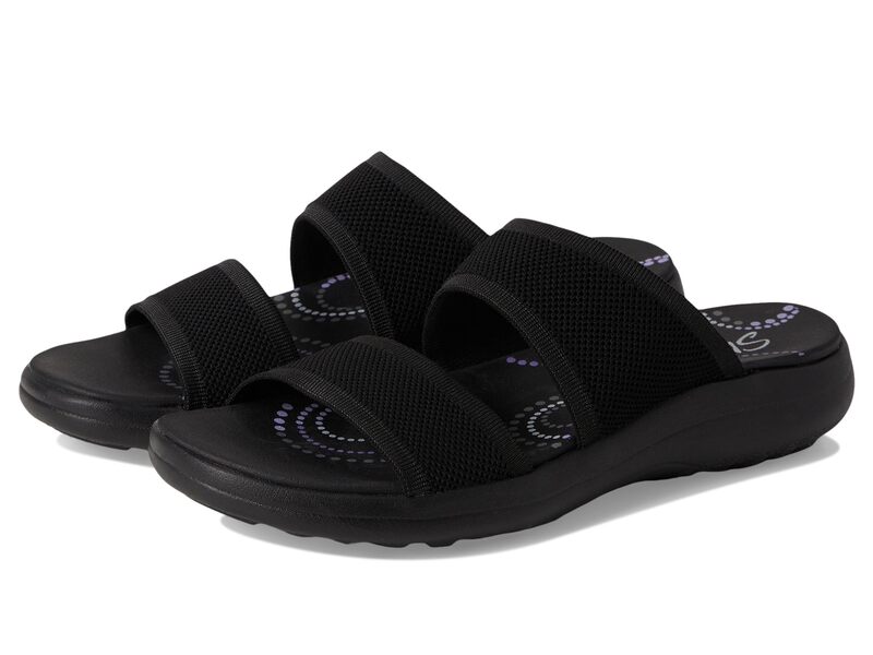 スケッチャーズ レディース シューズ サンダル SKECHERS Sporty Slim Black/Black ブラック