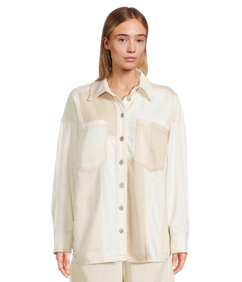 フリーピープル レディース トップス シャツ Free People Ivory Mountain Roads Shirt Mixed アイボリー