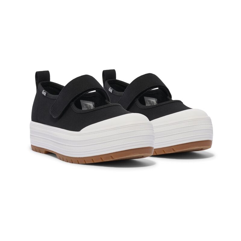 ケッズ レディース シューズ スニーカー Keds Mary Jane Black Canvas ブラック