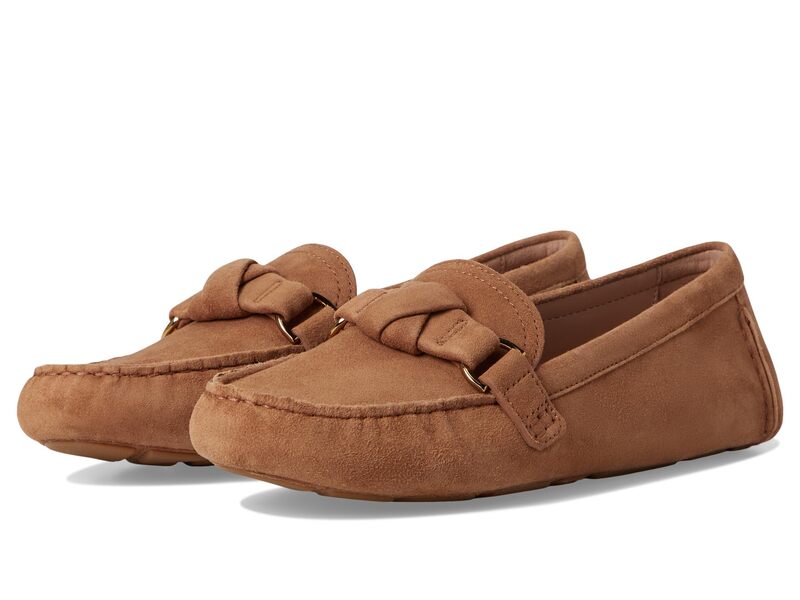 コールハーン レディース シューズ スリッポン・ローファー Cole Haan Emmie Knot Drivers Golden Honey Suede
