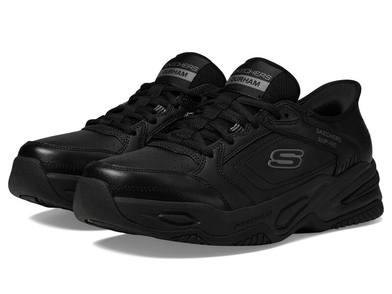 スケッチャーズ メンズ シューズ スニーカー SKECHERS Durham Hands Free Slip-In Black/Black ブラック