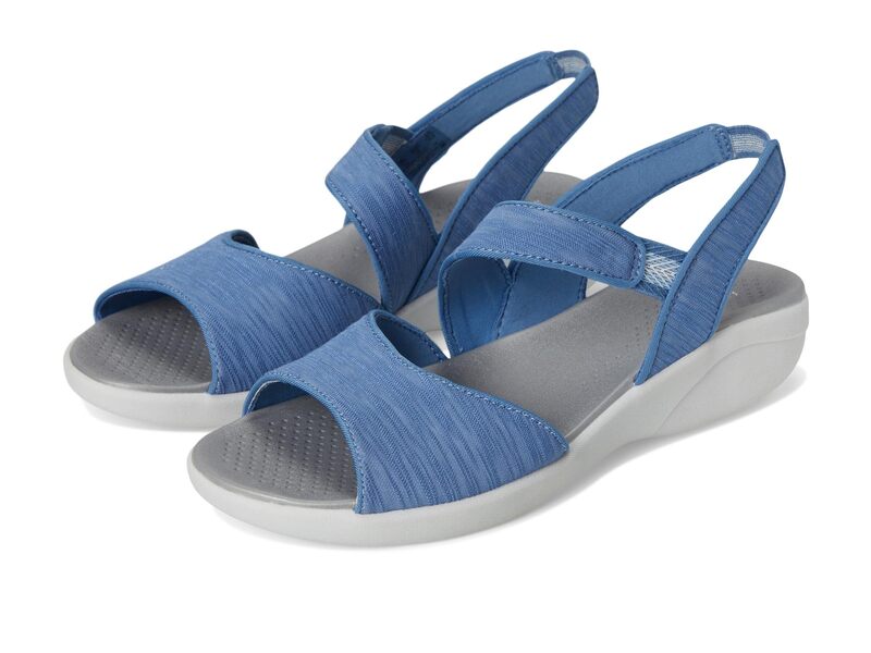 ライフストライド レディース シューズ サンダル LifeStride Cheerful Strappies Elemental Blue Waxy Fabric ブルー｜ReVida 店