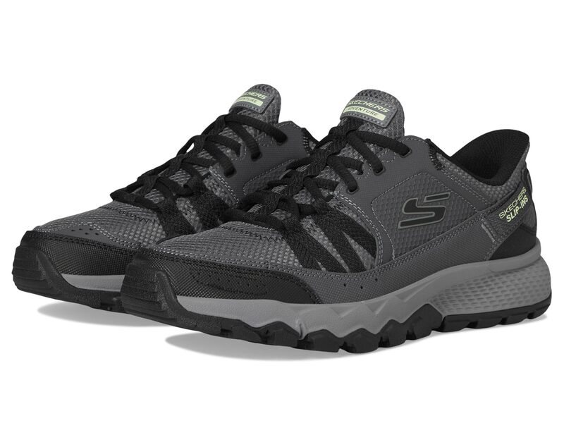 スケッチャーズ メンズ シューズ スニーカー 旗がしら SKECHERS Dynamite AT Escapar Hands Free Slip-インチ Charcoal/Black 黒いこと