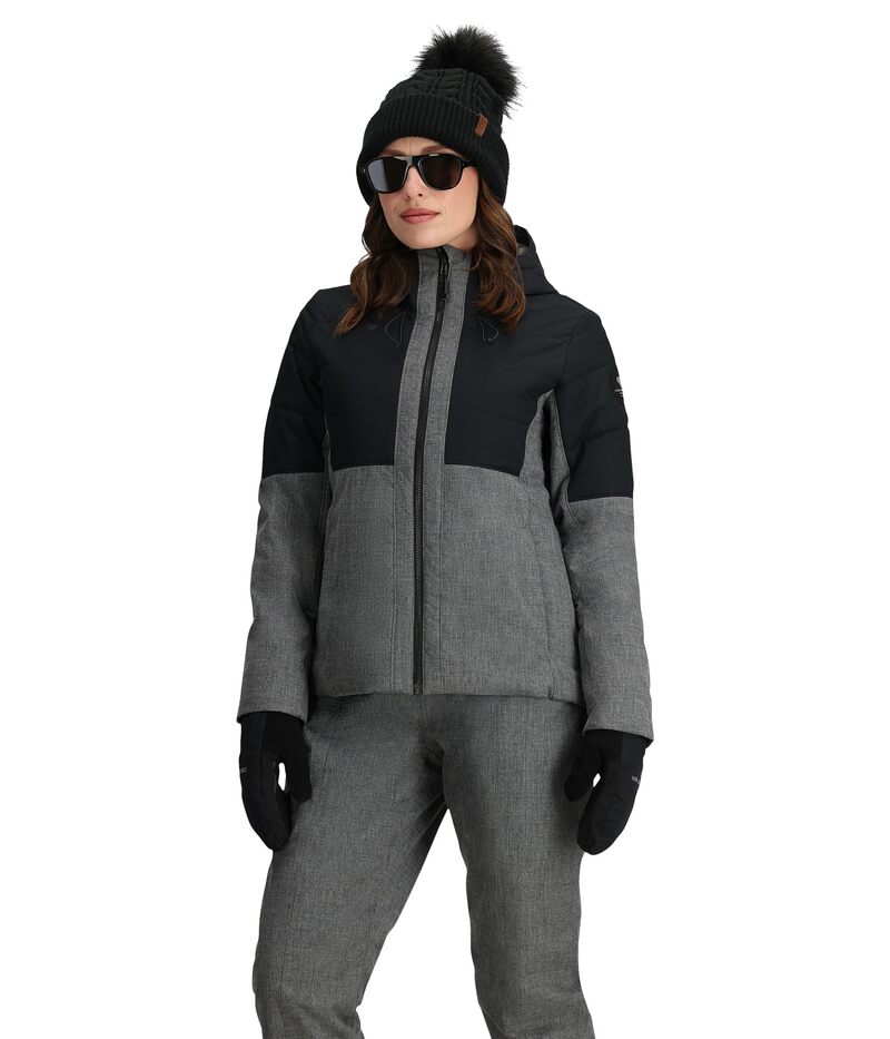 オバマイヤー レディース アウター 厚地の外套 上衣 Obermeyer Traverse Jacket Black 黒いこと レディースファッション-コート・ジャケット