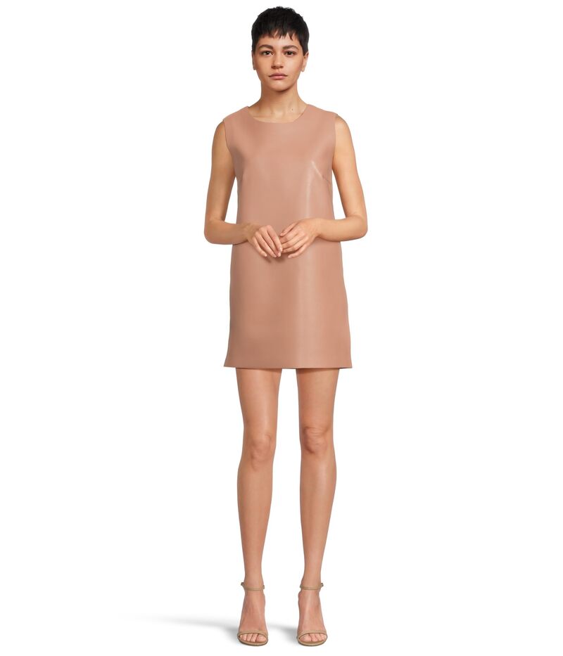 ノーマカマリ レディース トップス ワンピース ミニワンピース ミニ ノースリーブ Norma Kamali Sleeveless Mini Dress Cappuccino｜ReVida 店