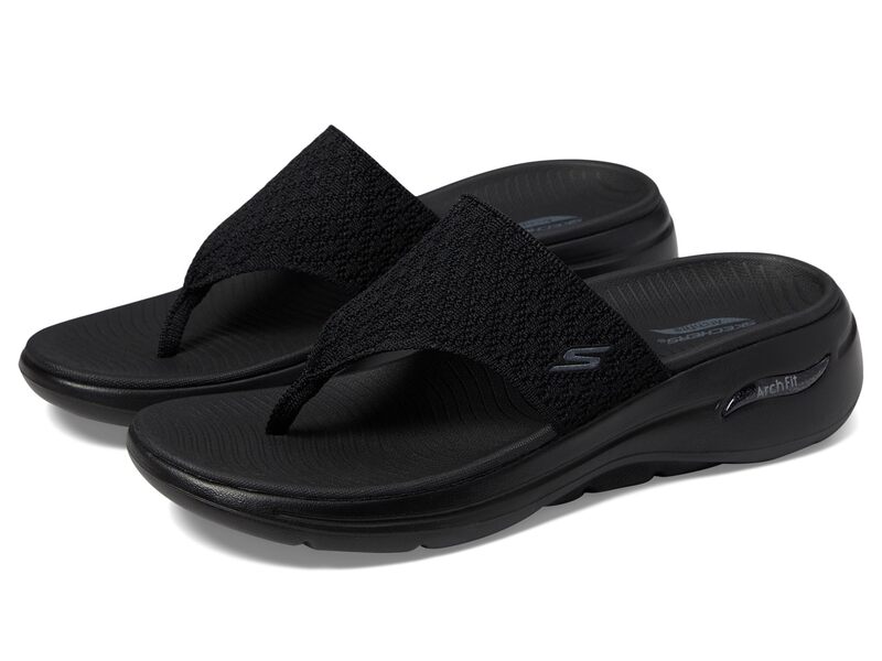 スケッチャーズ レディース シューズ サンダル SKECHERS Performance Go Walk Arch Fit Sandal Black/Black ブラック｜ReVida 店