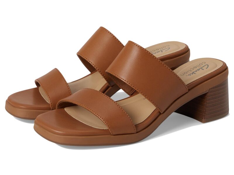 クラークス レディース シューズ ヒール Clarks Jaylan Dusk Tan Leather タン