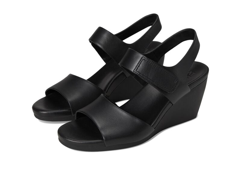 ナチュライザー レディース シューズ サンダル Naturalizer Imani Black Leather ブラック｜ReVida 店