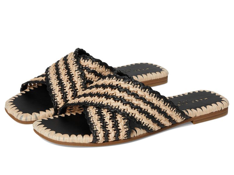 目じるし・フィッシャー レディース シューズ サンダル Marc Fisher LTD Nylie Black/Light Natural Multi 黒いこと レディース靴-サンダル