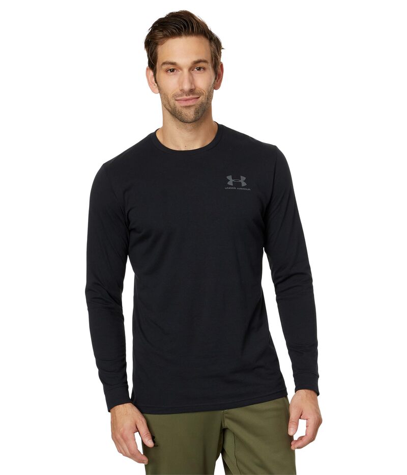 アンダーアーマー メンズ トップス シャツ スポーツスタイル Under Armour Sportstyle Left Chest Long Sleeve Black/Black ブラック 7,184円
