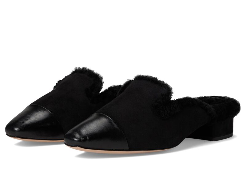 ヴェロニカ ベアード レディース シューズ サンダル Veronica Beard Cecile Mule Fur Mules Black Suede ブラック