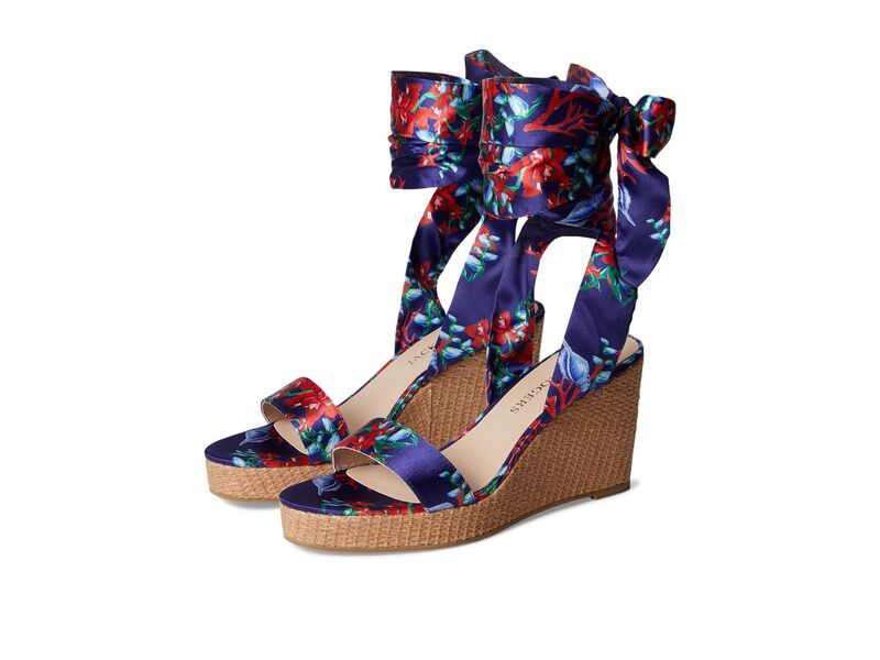 ジャックロジャース レディース シューズ 踵 Jack Rogers Deirdre Scarf Wedge Midnite Multi マルチ色つや