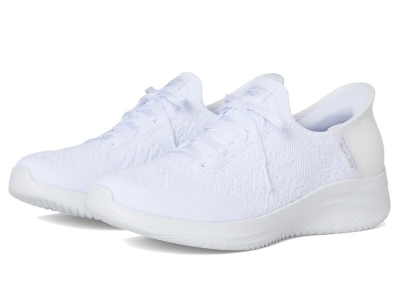 スケッチャーズ レディース シューズ スニーカー SKECHERS Martha Stewart - Ultra Flex 3.0 -Back On Track - HANDS FREE SLIP-INS White ホワイト｜ReVida 店