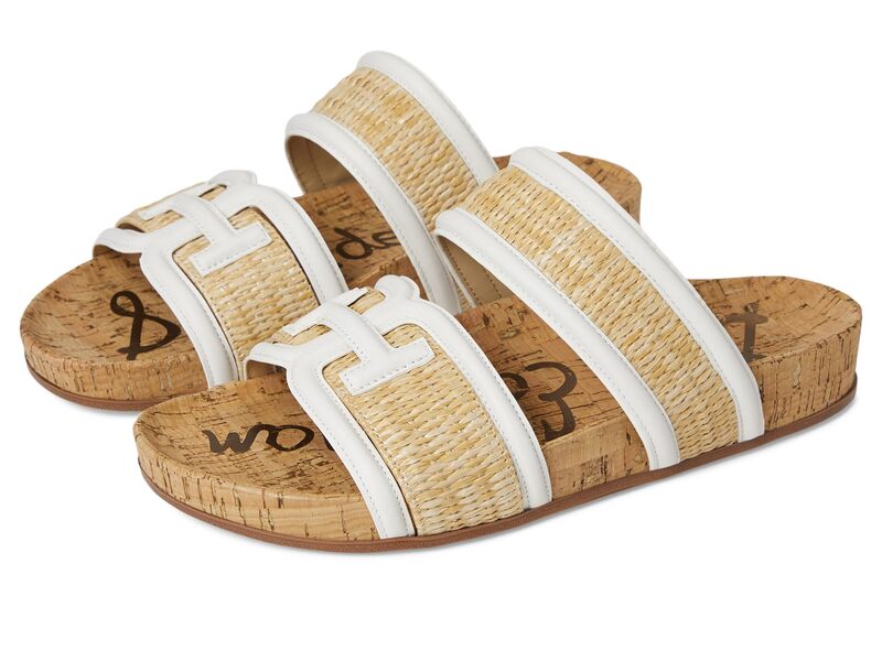 サムエデルマン レディース シューズ スリッポン・ローファー Sam Edelman Rowan Dark Natural/Bright White 白いこと レディース靴-靴-ローファー
