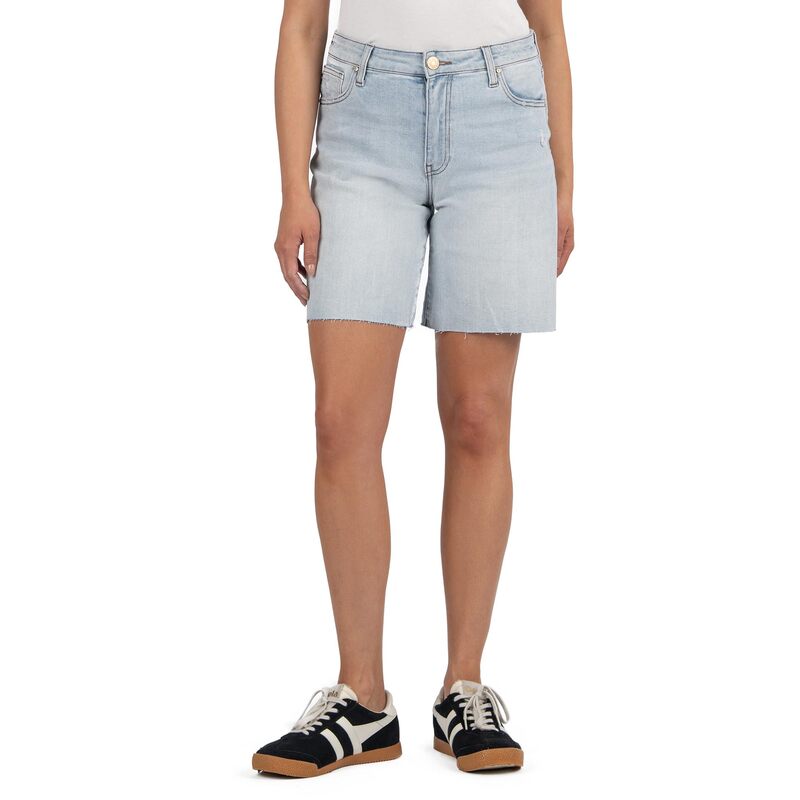 カットフロムザクロス レディース ボトムス ハーフパンツ・ショーツ KUT from the Kloth HAILEY HIGH RISE BERMUDA-BASIC RAW HEM Earn With New Vintage Base Wash
