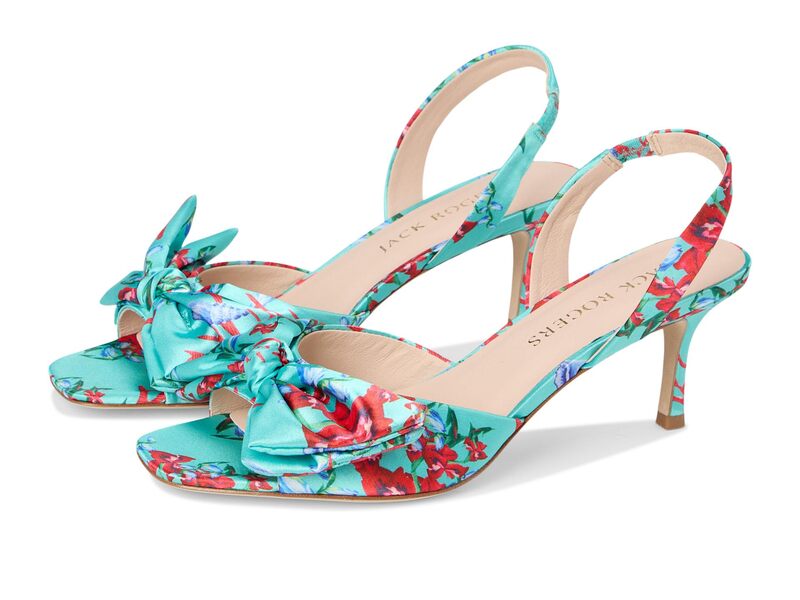 ジャックロジャース レディース シューズ 踵 Jack Rogers Eloise Bow Slingback Aquamarine Multi マルチ色つや