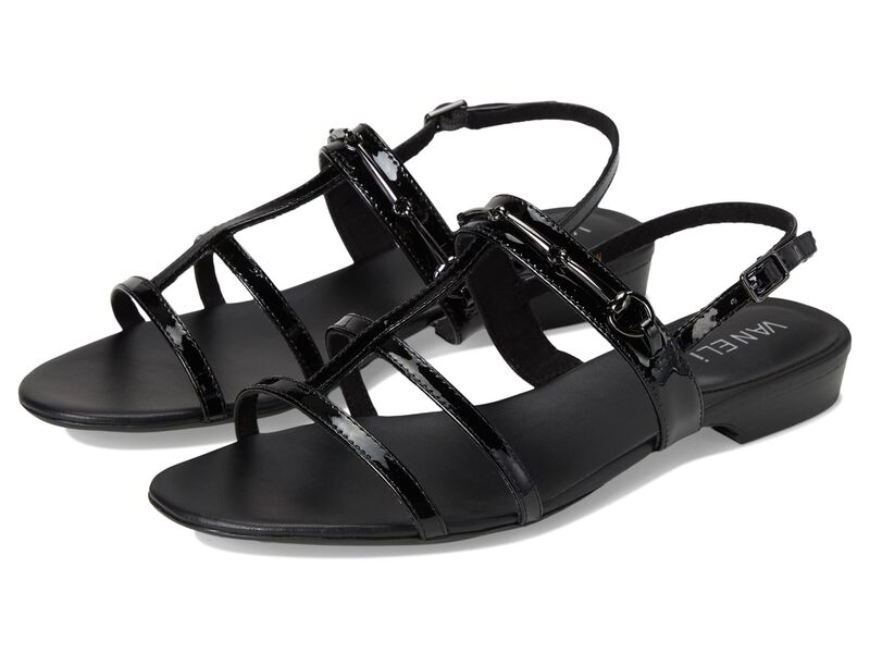 ベネリ レディース シューズ サンダル Vaneli Banjel Black Patent ブラック