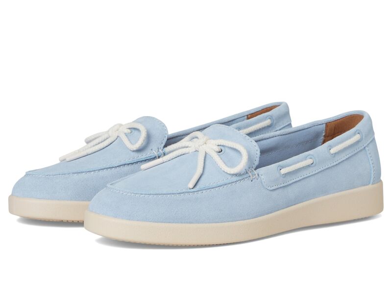ナチュライザー レディース シューズ スリッポン・ローファー Naturalizer Keelboat Ice Blue Suede 青み
