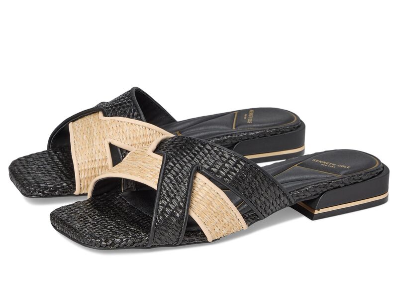 ケネスコール レディース シューズ ブーツ・レインブーツ Kenneth Cole New York Issa Natural/Black Raffia ブラック