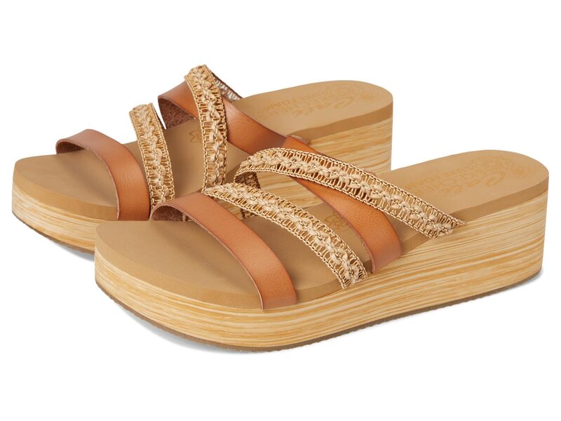 スケッチャーズ レディース シューズ ヒール SKECHERS Summers Tan タン