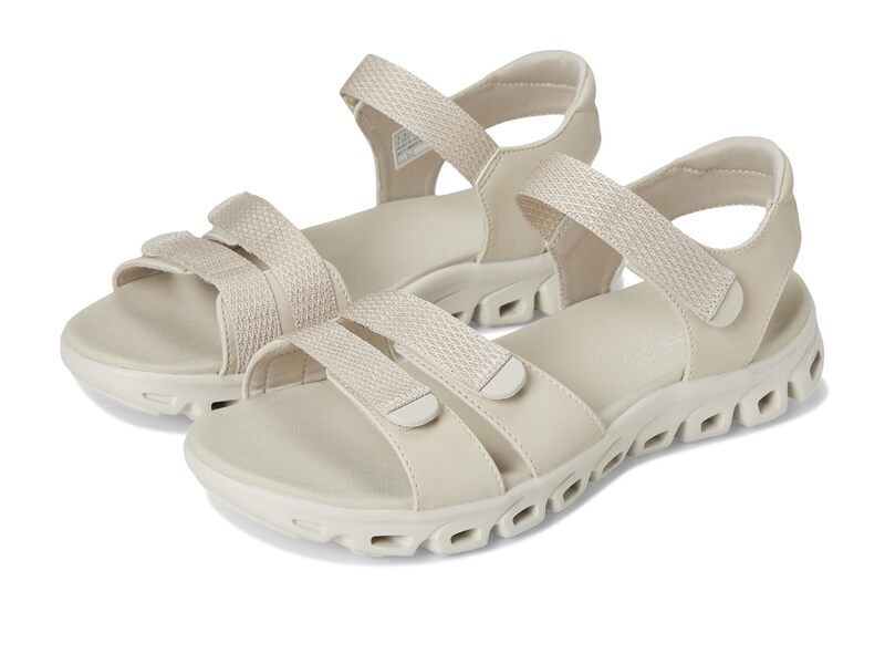 スケッチャーズ レディース シューズ サンダル SKECHERS Glide-Step - Count On Me Stone ストーン|ReVida 店