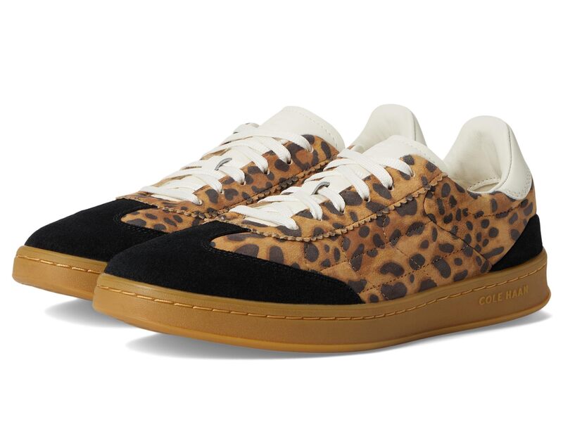 電話を掛けるハーン レディース シューズ スニーカー Cole Haan Grandpro Breakaway Sneaker Leopard Print/Black 黒いこと