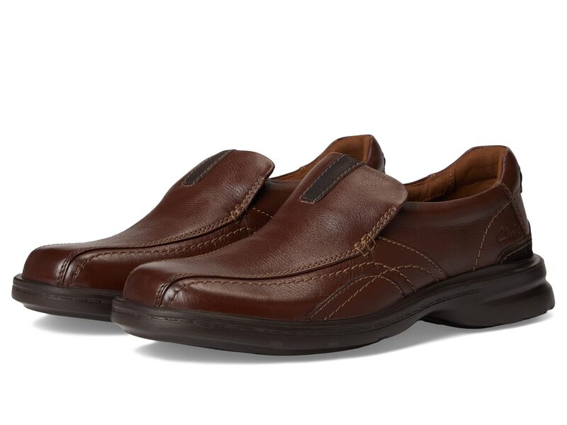 クラークス メンズ シューズ スリッポン・ローファー Clarks Gessler Step Mahogany|ReVida 店