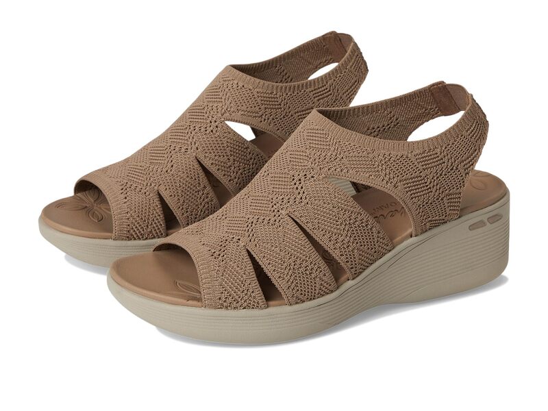 スケッチャーズ レディース シューズ ヒール SKECHERS Pier-Lite - Memory Maker Mocha モカ