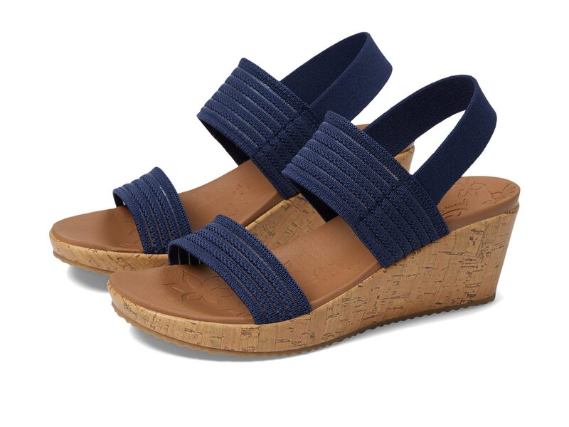 スケッチャーズ レディース シューズ ヒール シアー SKECHERS Beverlee - Sheer Luck Navy ネイビー｜ReVida 店