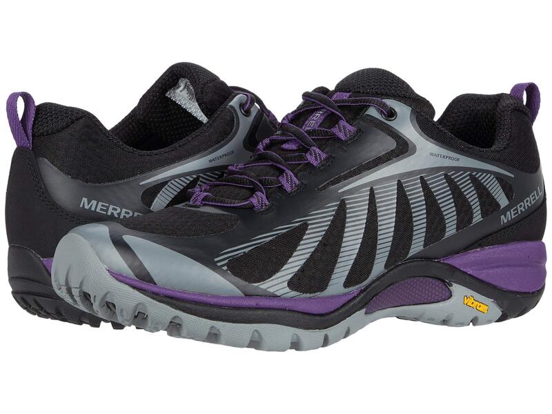 メレル レディース シューズ ブーツ・レインブーツ Merrell Siren Edge 3 Waterproof Black/Acai ブラック｜ReVida 店