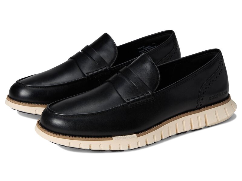 コールハーン メンズ シューズ スリッポン・ローファー Cole Haan Zerogrand Remastered Penny Loafer Black/Natural Tan/Ivory アイボリー