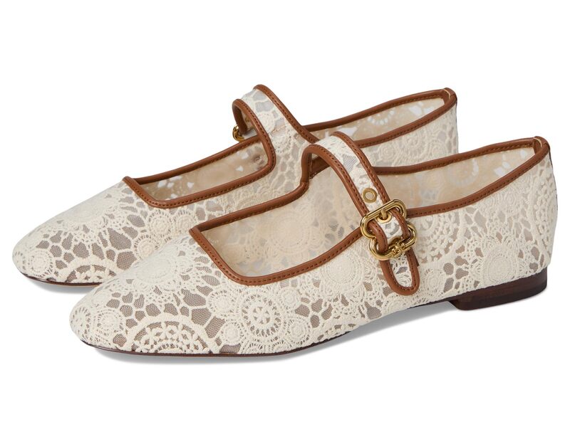 サムエデルマン レディース シューズ サンダル メッシュ Sam Edelman Michaela Mesh 2 Natural Floral Crochet