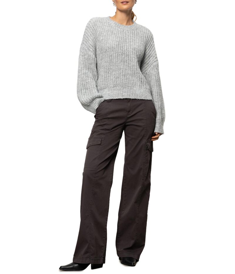 サンクチュアリー レディース アウター パーカー・スウェット セーター Sanctuary Fuzzy Volume Sleeve Sweater Heather Grey グレー