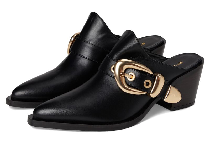 スチュアート ワイツマン レディース シューズ 踵 Stuart Weitzman Maven Western Mule Black 黒いこと
