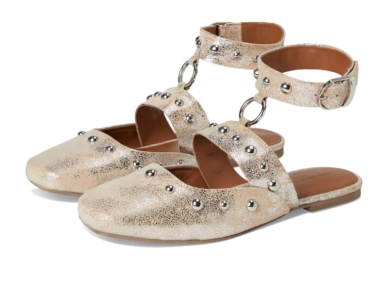 フリーピープル レディース シューズ サンダル Free People Camille Mystic O-ring Flats Champagne Foiled Sue シャンパン
