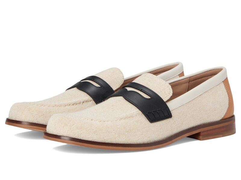 コールハーン レディース シューズ スリッポン・ローファー Cole Haan Lana Lux Penny Loafers Remastered Canvas/Black/Ivroy ブラック