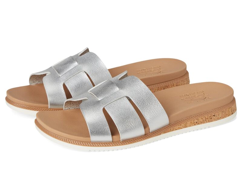 スケッチャーズ レディース シューズ サンダル BOBS from SKECHERS Desert Kiss Low - Peak Look Silver シルバー