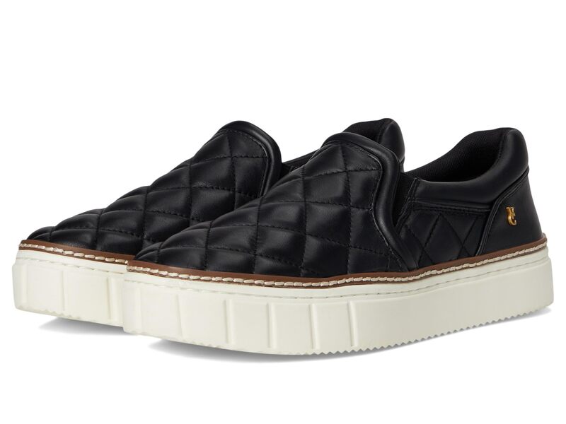 ヴィンスカムート レディース シューズ スニーカー プラットフォーム キルティング Vince Camuto Romie Quilted Slip-On Platform Sneakers Black ブラック