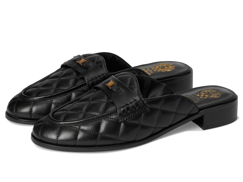 ヴィンスカムート レディース シューズ スリッポン・ローファー キルティング Vince Camuto Cobby Quilted Slip-On Mule Black ブラック