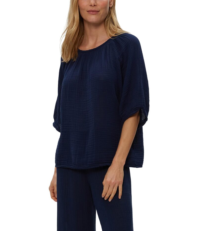 マイケルスターズ レディース トップス シャツ Michael Stars Jane Puff Sleeve Top Nocturnal