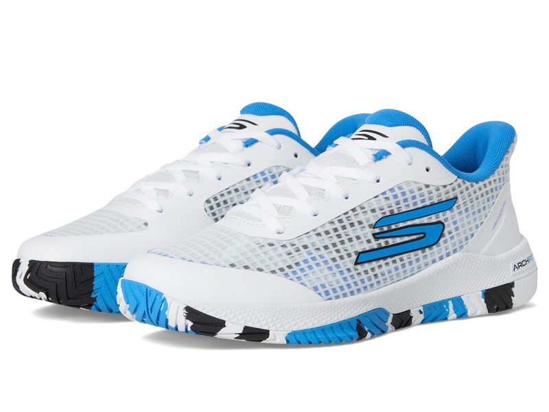 スケッチャーズ レディース シューズ スニーカー SKECHERS Go Train Arch Fit Viper Court Pro - Pickleball White/Blue ホワイト